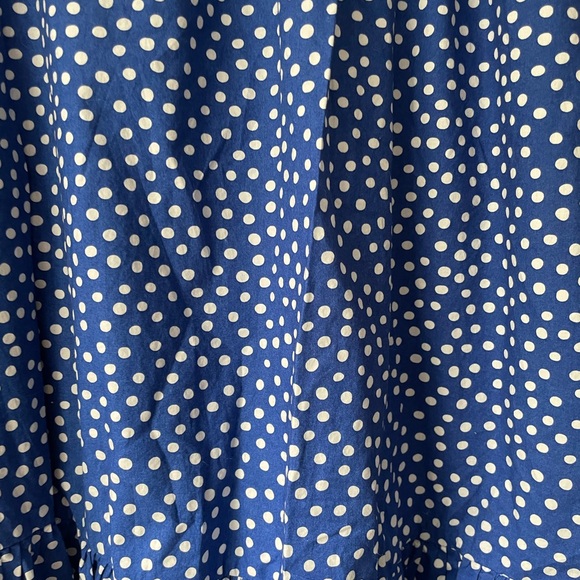 H&M Royal Blue Balloon Sleeve Dress in Size Large - Picture 2 of 3